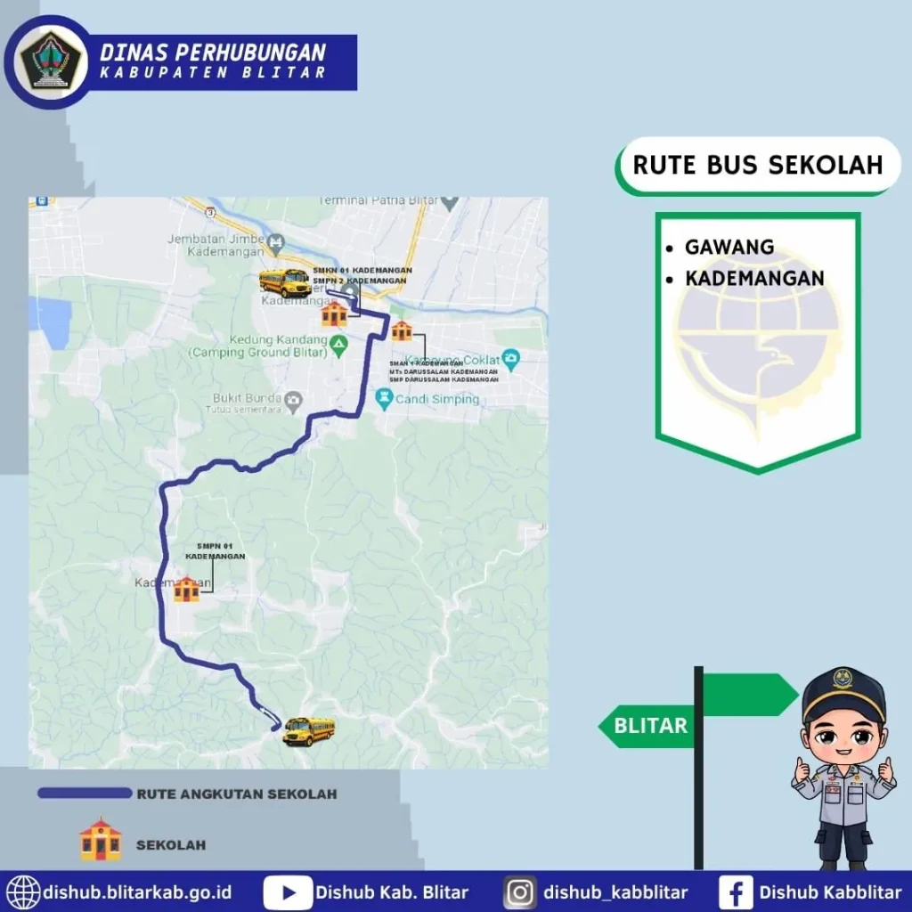 Info Rute Bus Sekolah Gratis (BANG ANJAR) Kabupaten Blitar 6