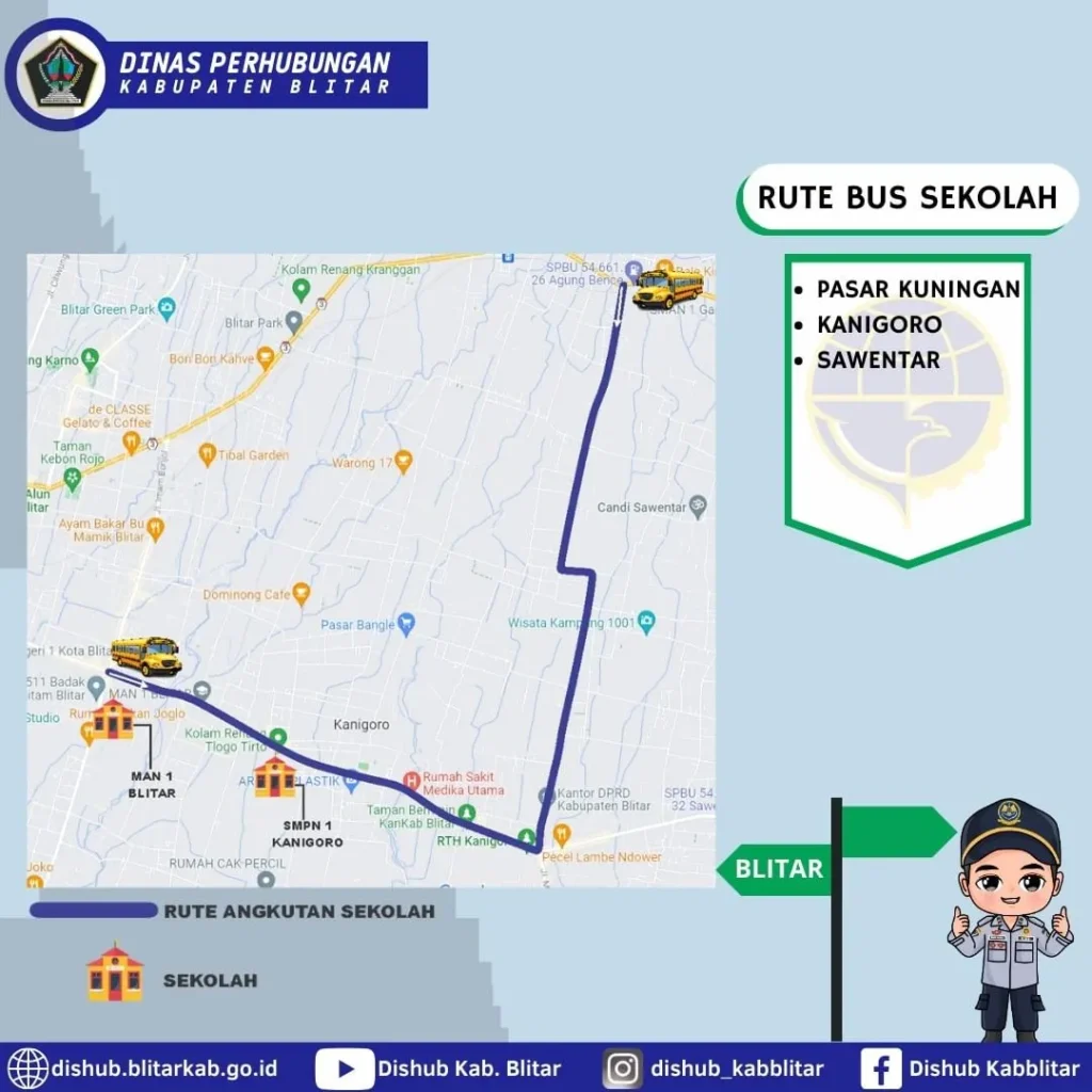 Info Rute Bus Sekolah Gratis (BANG ANJAR) Kabupaten Blitar 8
